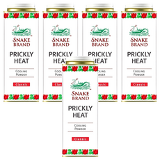 SNAKE BRAND 蛇牌 爽身粉 經典玫瑰 280g, 5件