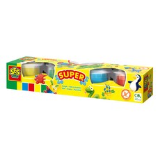 荷蘭SES 繽紛無毒創意黏土4色, Multicolor, 90g, 1盒