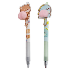 PINKFOOT POCKET FRIENDS抒壓筆 0.5mm 2支, 1組, 黑墨