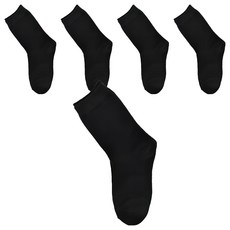 哈囉喬伊 韓國素色坑條中筒襪 1入, 黑色, 22~26cm