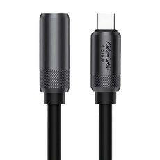 HAGiBiS 海備思 USB4 240W Type-C 傳輸公對母延長線 原子銀, 1m, 1條