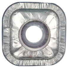 方形瓦斯爐防汙盤 爐架鋁箔墊 Set 10個, 24.5cm, 1組