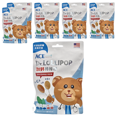 ACE SCIENCE 牙博士加鈣棒棒糖, 不添加蔗糖 友善牙齒, 6袋, 60g, 香草 + 英式牛奶糖