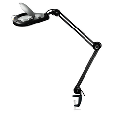 Octopus 章魚牌 LED夾桌照明放大鏡，防眩光 高亮度 好清潔，全電壓100-240V，750流明，10歐姆表面阻抗，5倍放大鏡, 1個