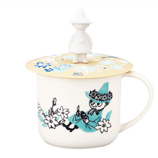 yamaka 山加商店 moomin 嚕嚕米 彩繪陶瓷馬克杯禮盒 阿金MM3003-11P 350ml, 阿金 米色 + 白色, 1個