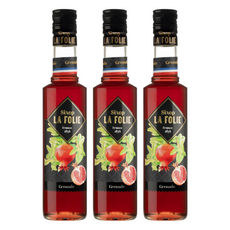 LA FOLIE 紅石榴果露 Pomegranate, 伴隨著花香與柚子香氣息, 獨特的紅石榴風味, 350ml, 3瓶