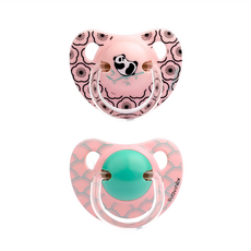 Suavinex 蘇維妮 Circus系列 矽膠安撫奶嘴組 18個月以上 2入, French Panda+Pink, 12個月以上, 1組