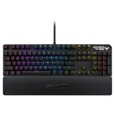 ASUS 華碩 有線鍵盤, 黑色, TUF GAMING K3, 青軸