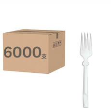 巨菄行 心型PP西餐叉 K027 白色, 1箱, 6000支