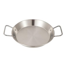 CLS 戶外野營不鏽鋼雙耳平底鍋 25cm, 1個, 銀色