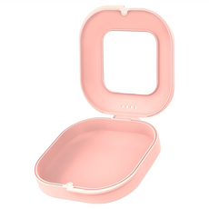 外出透氣攜帶盒 ABS材質 90*83*30mm, 山茶粉, 1個