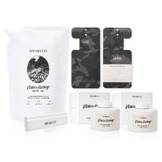 SHARECO 台灣公司貨 空間香氛儀式組 捕蠅草擴香補充＋捕擴圓瓶2入＋黑灰迷彩香水吊卡, 1套