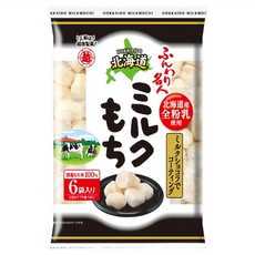 越後製菓 北海道牛奶麻糬米果, 60g, 1袋