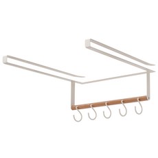 VISVIVA 廚具掛鉤收納架 橫式 鐵/木材質 285x265x112 毫米, 8806387745211, 1個