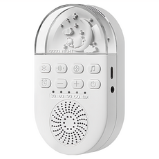 便攜式LED夜燈白噪音安撫除噪助眠儀 24首經典音樂 冷暖燈切換 定時功能 附便攜掛繩、USB線, Q8-02, 1個