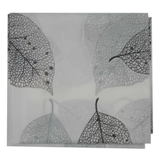OMORY 簡約PEVA防水浴簾 LEAF, 葉子, 1個