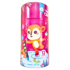 Joan Miro Baby Roo 絲絨蠟筆套裝, 12色, 無毒, 1組