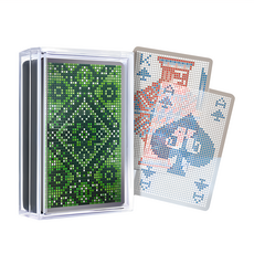 ROYAL 樂友 透明馬賽克撲克牌, 綠色, 1盒