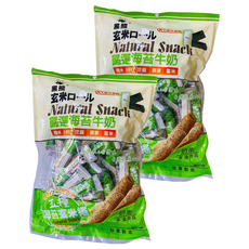 黑熊 五糧海苔玄米捲 奶素, 400g, 2袋
