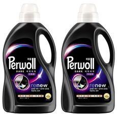 Perwoll 洗衣精 滾筒洗衣機用 深色衣物專用, 2L, 2瓶