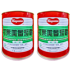 KAGOME 可果美 蕃茄醬 純素, 3.33kg, 2罐
