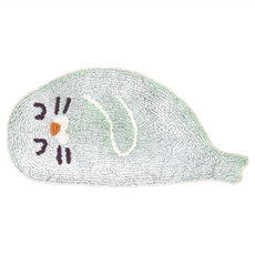 日本Tomo 療癒海洋生物地墊 棉80% 滌綸10%人造絲5%其他5%, 33 x 64cm, 海豹