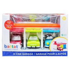 BATTAT 科育感統玩具, 藍綠紅車庫, 1組