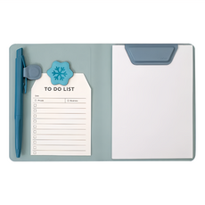 LHiDS 四季系列磁吸收納筆記本 A6, 防水PU皮革, 玻璃纖維, 鐵片, 涼夏海藍, 1本