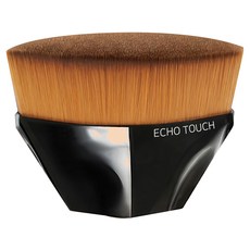 ECHO TOUCH 55號魔法粉底刷 65mm寬面積刷毛 近200 000根彈力柔軟超細刷毛 不留刷痕, 黑色, 1個