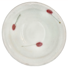 Hechimon 丸伊信樂燒 櫻桃偏轉小碗 14.5 x 12 x 5cm, 櫻桃偏轉小碗 白色, 1個