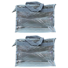 包包防塵袋 透明PVC材質 防水防塵 輕易懸掛, 2個裝, 1組