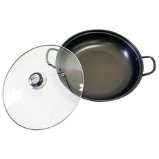 home 硬質雙柄湯鍋 20cm, 黑色, 1個