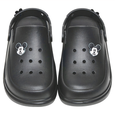 BORUI 柏睿鞋業 大人款 迪士尼造型飾片防水厚底洞洞鞋