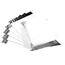 破壞袋 出貨物流自黏寄件袋, 多款尺寸可選, 100個/包, 外白內灰, LDPE材質, 47 x 35cm + 5cm, 1包