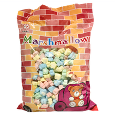 MARKENBURG 五彩花朵棉花糖, 1kg, 1包