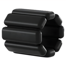 矽膠負重手環腳環, 黑色, 450g