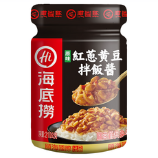 海底撈 紅蔥黃豆拌飯醬, 210g, 1罐
