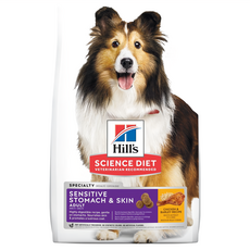 Hill's 希爾思 SCIENCE DIET 成犬用 敏感胃腸與皮膚 乾飼料, 雞肉, 1.81kg, 1袋