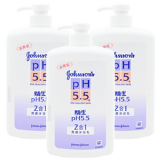 嬌生嬰兒 PH5.5 2合1潤膚沐浴乳 溫和潔膚配方 不含皂, 1L, 3瓶