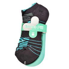Socks Pill 機能除臭抗菌足弓運動短襪, 寧靜綠, L(25~28cm)