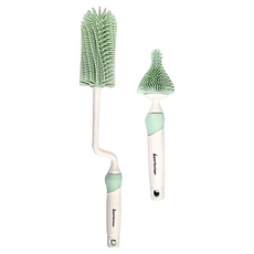 perfection 特級矽膠旋轉奶瓶刷組, 1組, 綠色