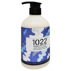 1022 GREEN PET CARE 海漾美肌 膠原蛋白系列 洗髮精 潔淨柔白配方 犬貓適用, 310ml, 1桶