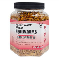 WEIYITER 維益特 台灣公司貨 嚴選乾燥麵包蟲 爬蟲專用, 180g, 1罐