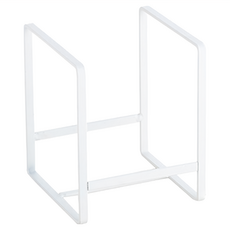 Block mart 廚房用不鏽鋼碗盤收納架, 白色, 1個