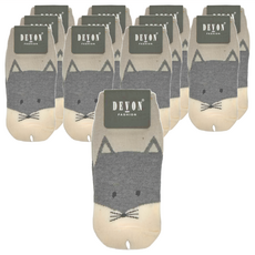 DEVON 船形襪 日式直版 12雙 Set, 混合顏色, 22~26cm