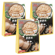 Nnutrinini 脆妮妮 寶寶粥 鈣質滿分吻仔魚, 新鮮蔬菜熬煮, 營養均衡, 鋁箔密封包裝, 保鮮隔絕細菌, 150g, 3盒