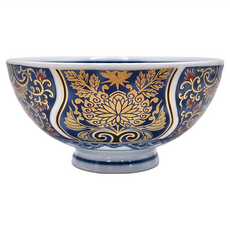 佐和陶瓷 伊萬里飯碗 11.5 x 5.5 cm 250mL, 紺藍金, 1個