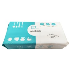 保立潔 洗碗精濕紙巾 單張20 x 20cm 單包 5.5 x 10.5 x 20.5cm, 60張, 3包