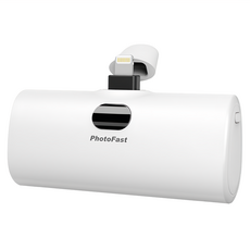 PhotoFast 銀箭資訊 Lighting Power PD快充口袋行動電源 5000mAh Lightning, PB2300, 質感白