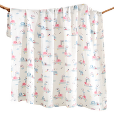 愛北鼻 新生兒雙層包巾 竹節棉